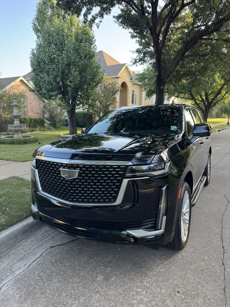 Black Cadillac Escalade in Dallas–Fort Worth